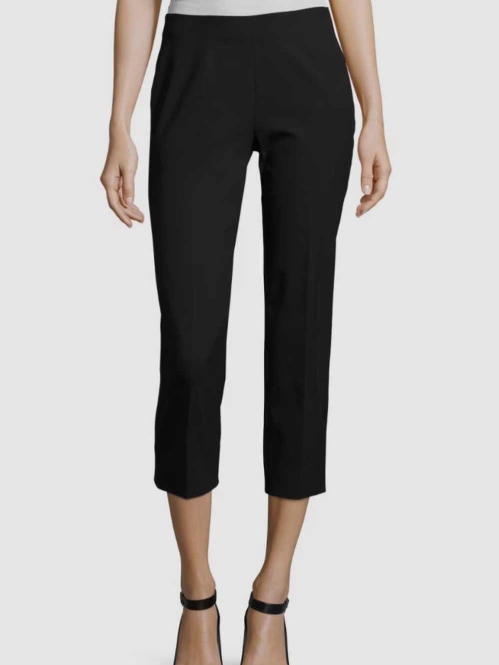 Piazza Sempione Silk Audrey Capris in Black